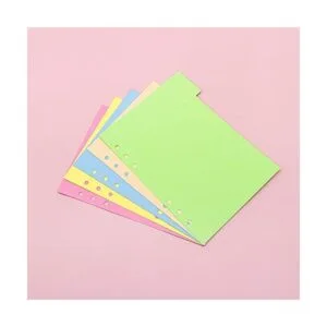 AUEAR 3 paquetes de tamaño A5 6 agujeros anillo divisor