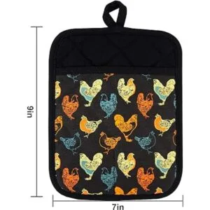 Guantes de horno LMLDETA ROJO 1 par resistente al calor