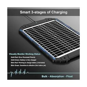 SUNER POWER Cargador y mantenedor de batería solar de 20 W_3
