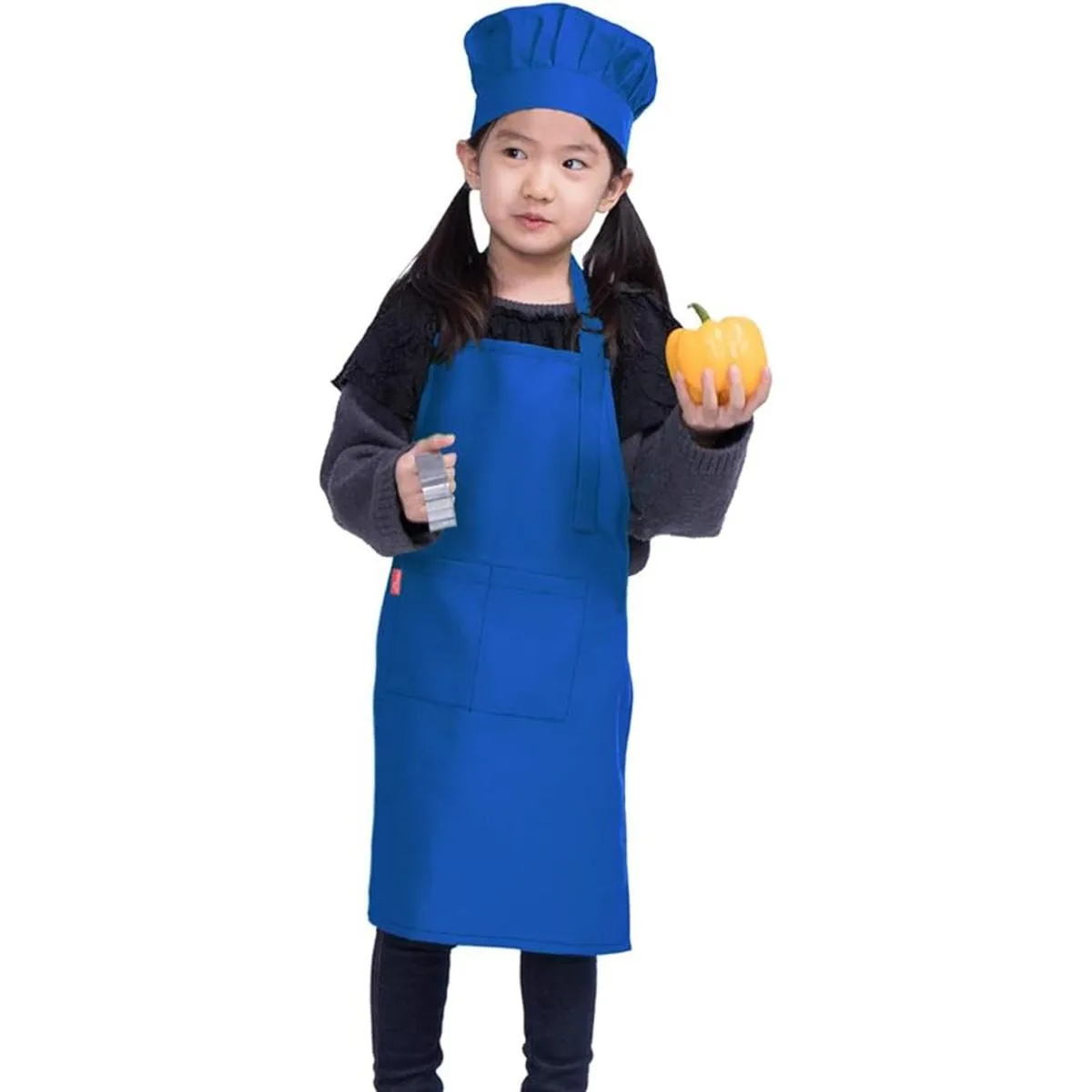 Juego de delantal y gorro de chef Alipobo para niños