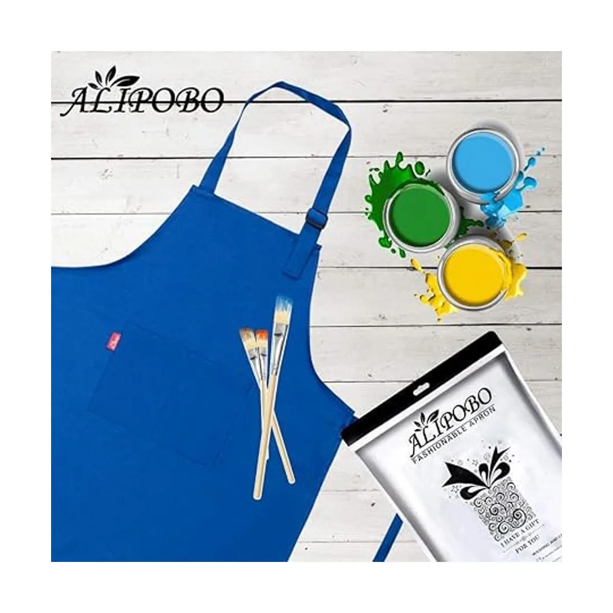 Juego de delantal y gorro de chef Alipobo para niños