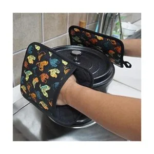 Guantes de horno LMLDETA ROJO 1 par resistente al calor