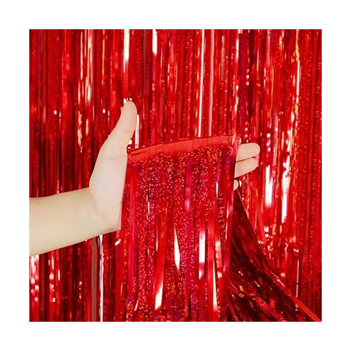 Melsan 2 cortinas de telón de fondo con flecos de papel_2