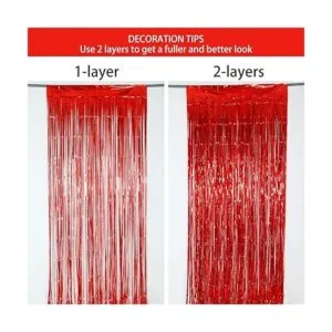Melsan 2 cortinas de telón de fondo con flecos de papel_4