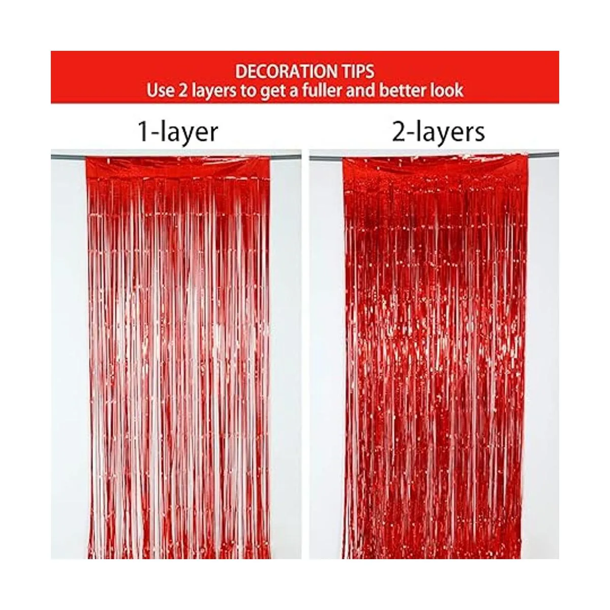 Melsan 2 cortinas de telón de fondo con flecos de papel_4