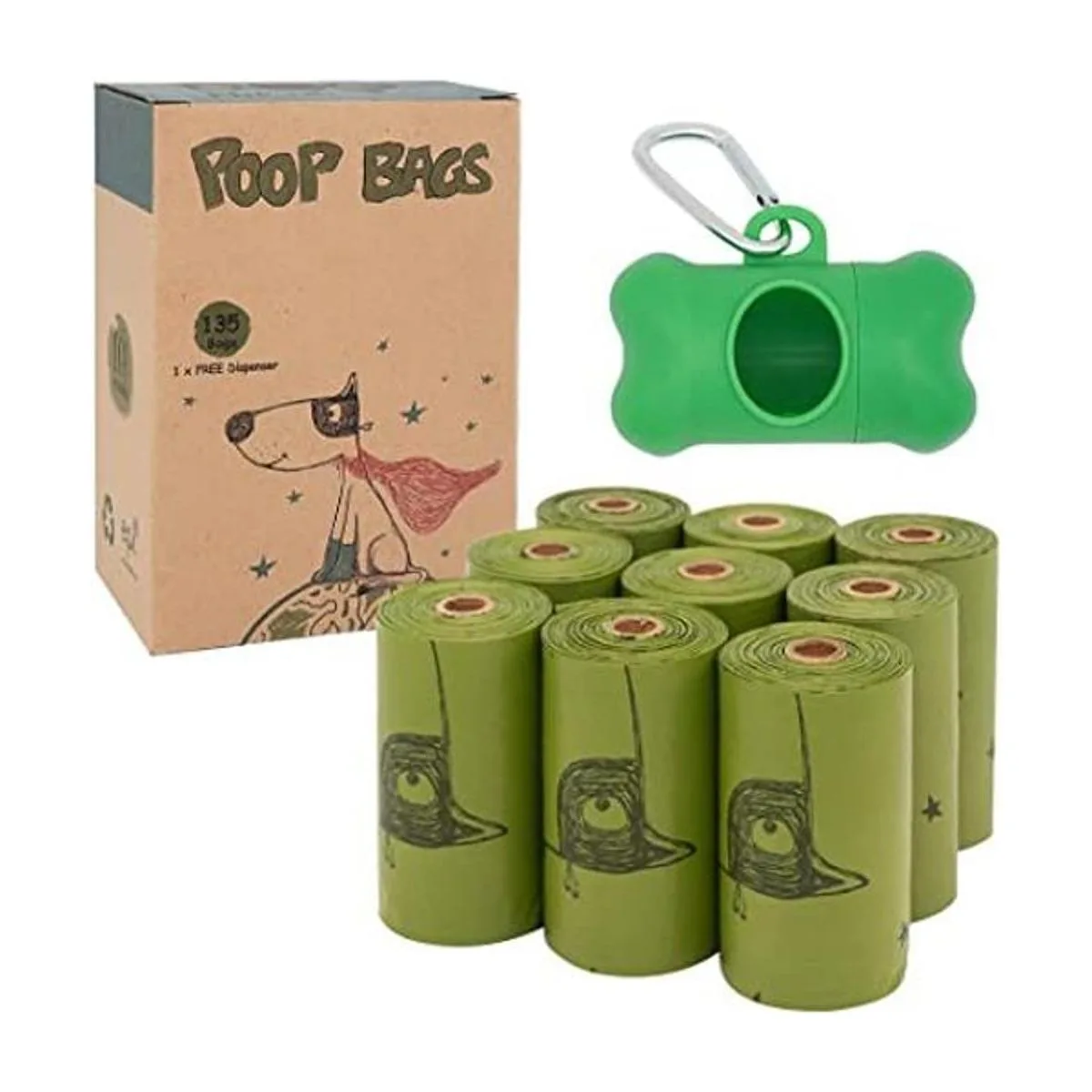 Leys Dog Poop Bags 360 Count Biodegradable Poop bags