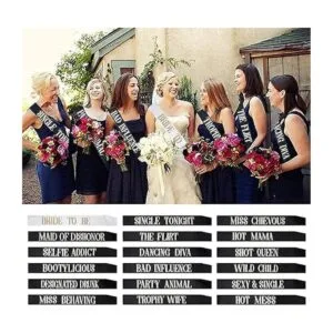 Snsowed Paquete de 18 bandas de despedida de soltera_2