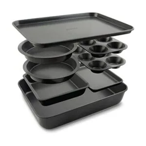 Elbee Home Juego de 8 piezas de acero aluminizado_1