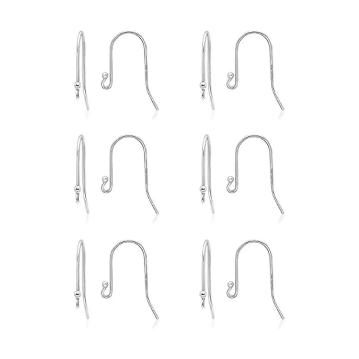 Sea of Ice Alambres de plata de ley 925 con extremo de_1