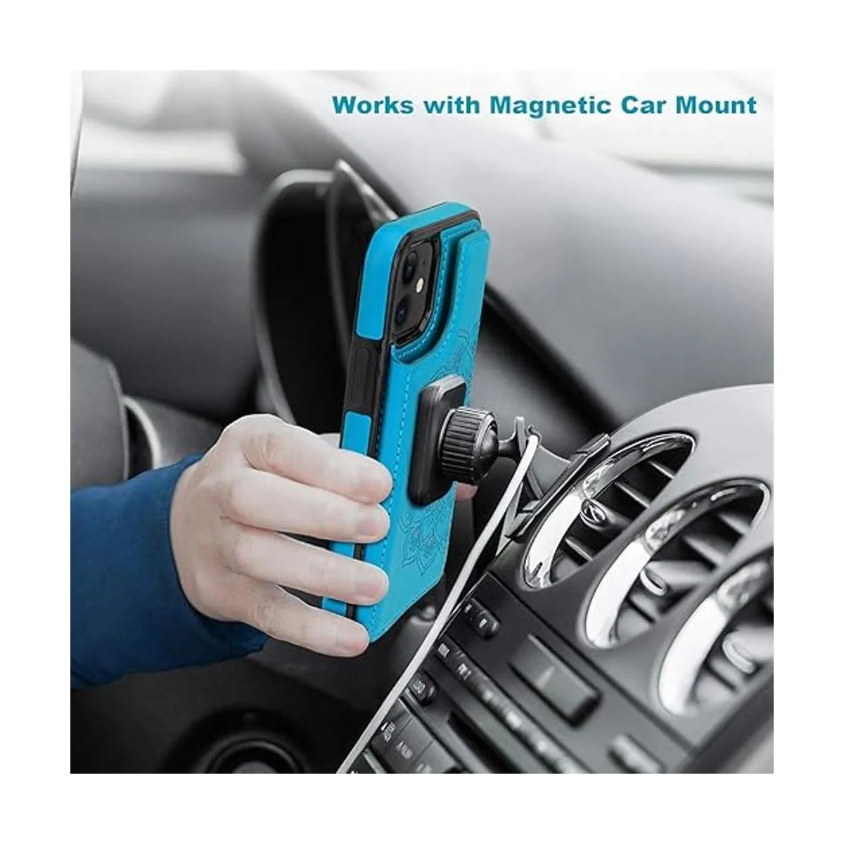 Funda para iPhone 11 con soporte para tarjetas diseño de_4