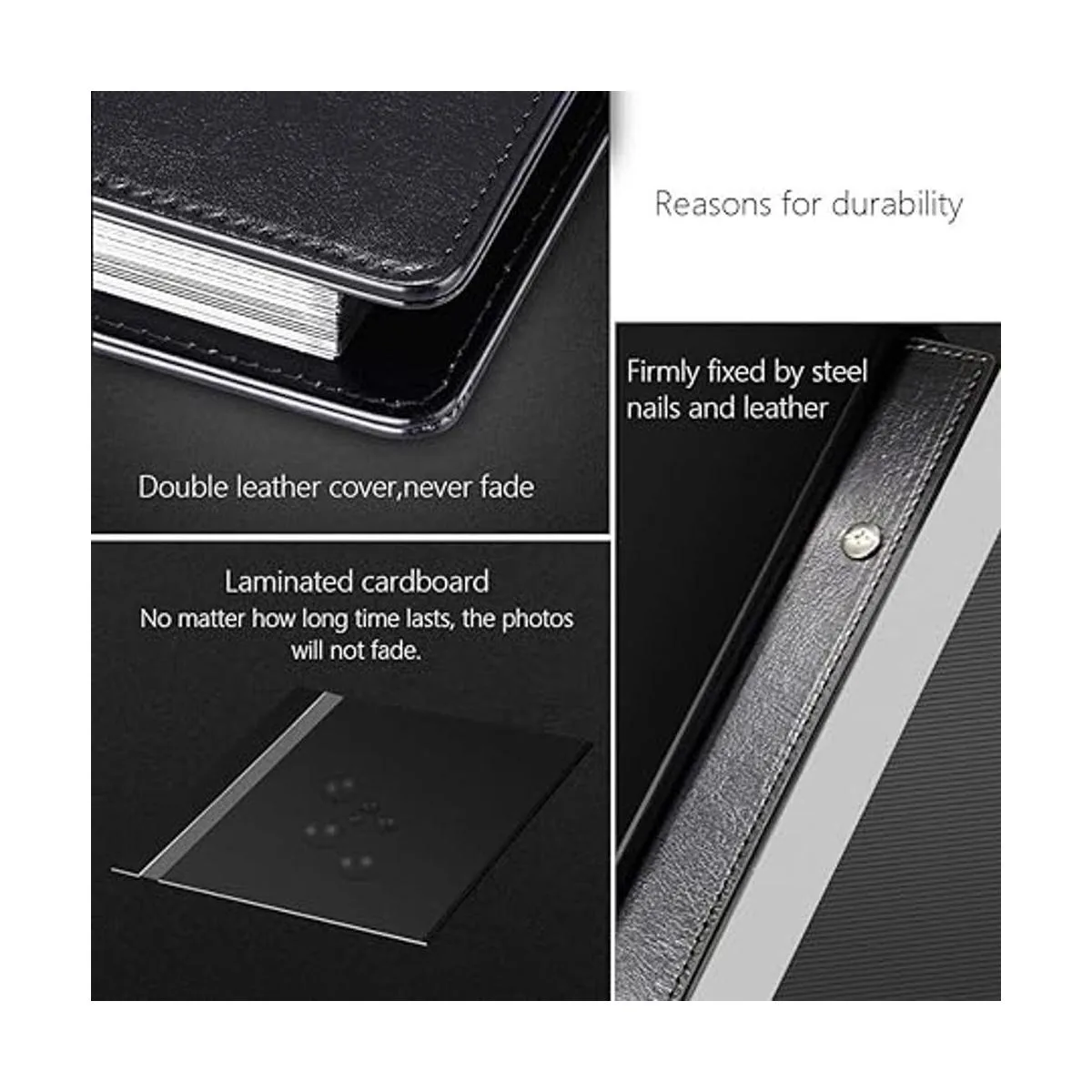 1DOT2 lbum de fotos autoadhesivo 60 páginas negras