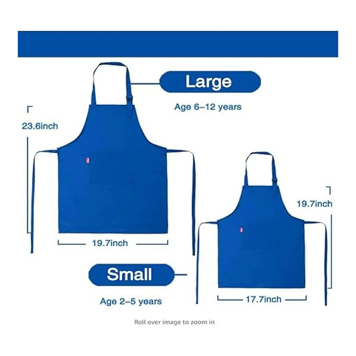 Juego de delantal y gorro de chef Alipobo para niños