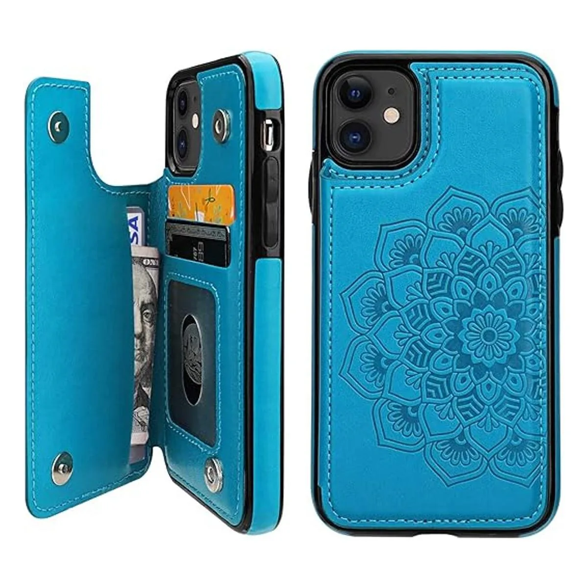 Funda para iPhone 11 con soporte para tarjetas diseño de_1