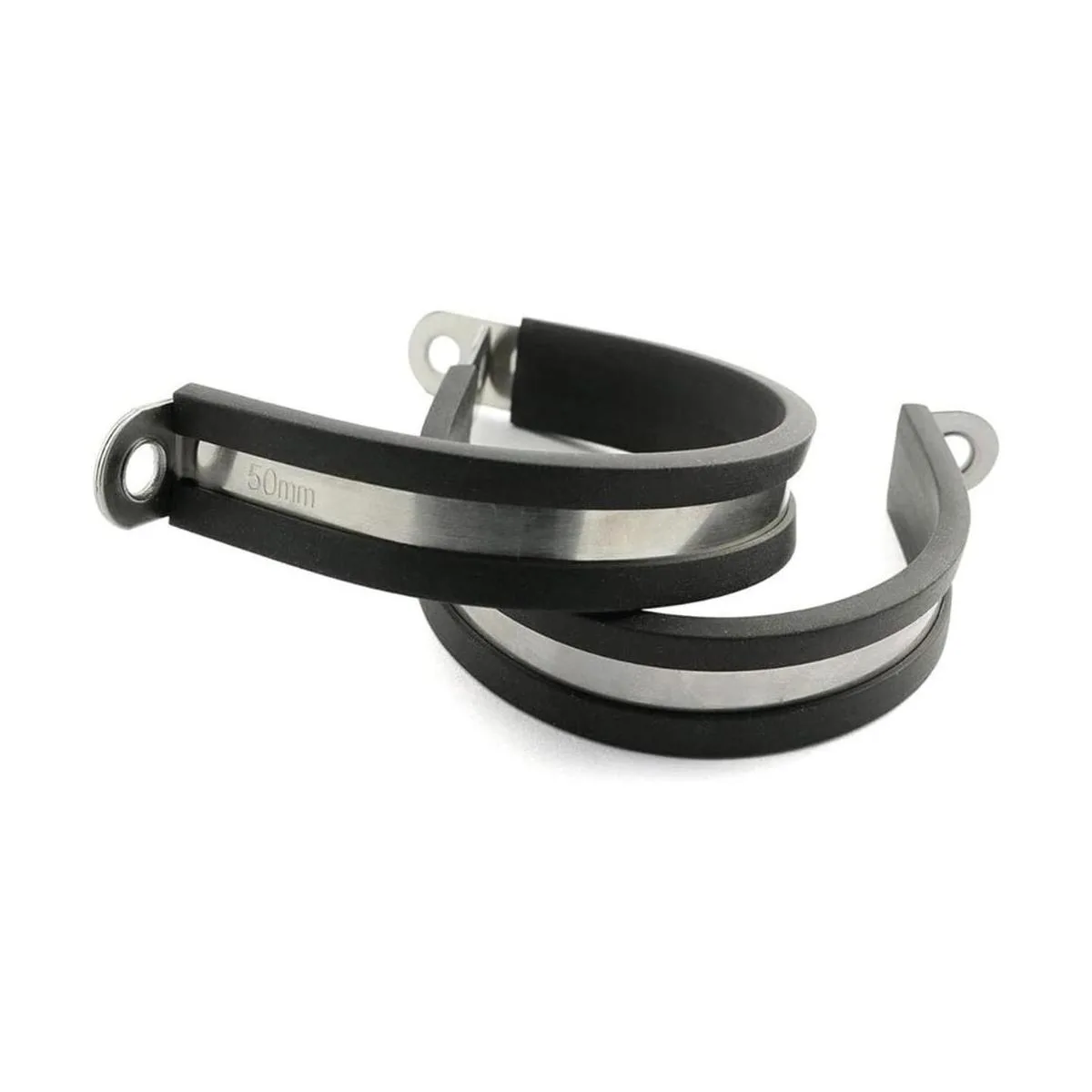 HJ Garden 6 abrazaderas de cable acolchadas de goma de 2_5