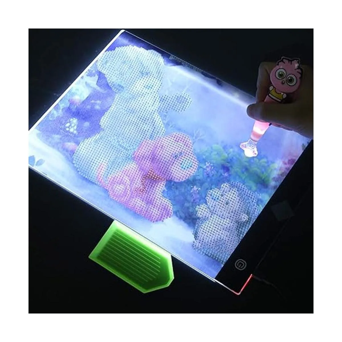 Almohadilla de luz LED A4 para pintura de diamantes kit