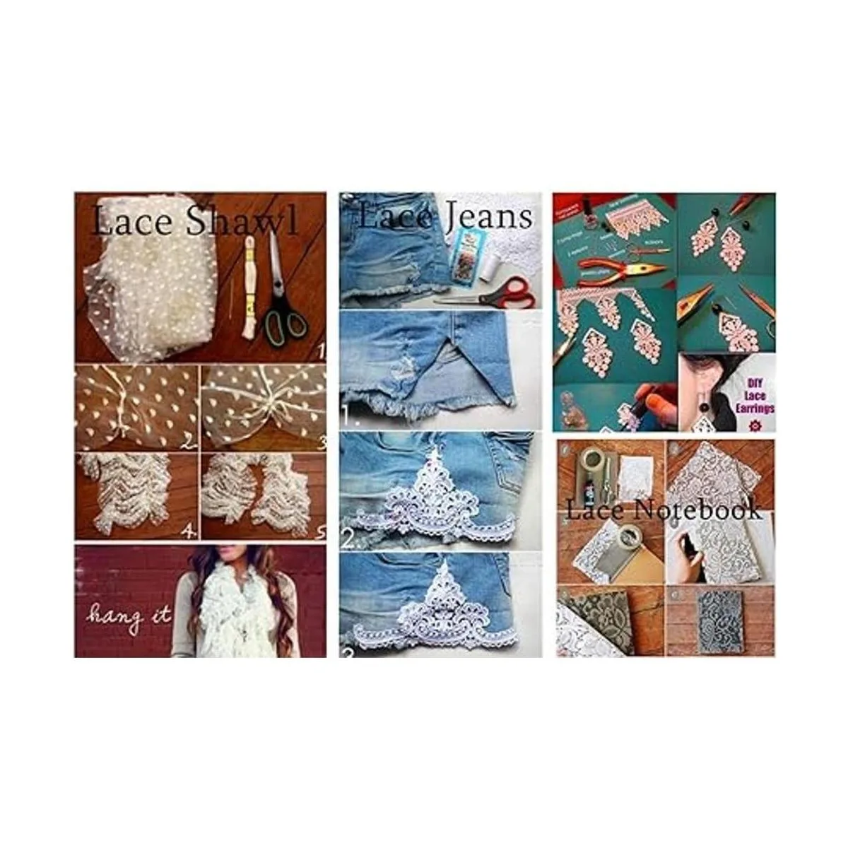 Cinta de encaje elástica de 11 yardas de ancho 6 pulgadas