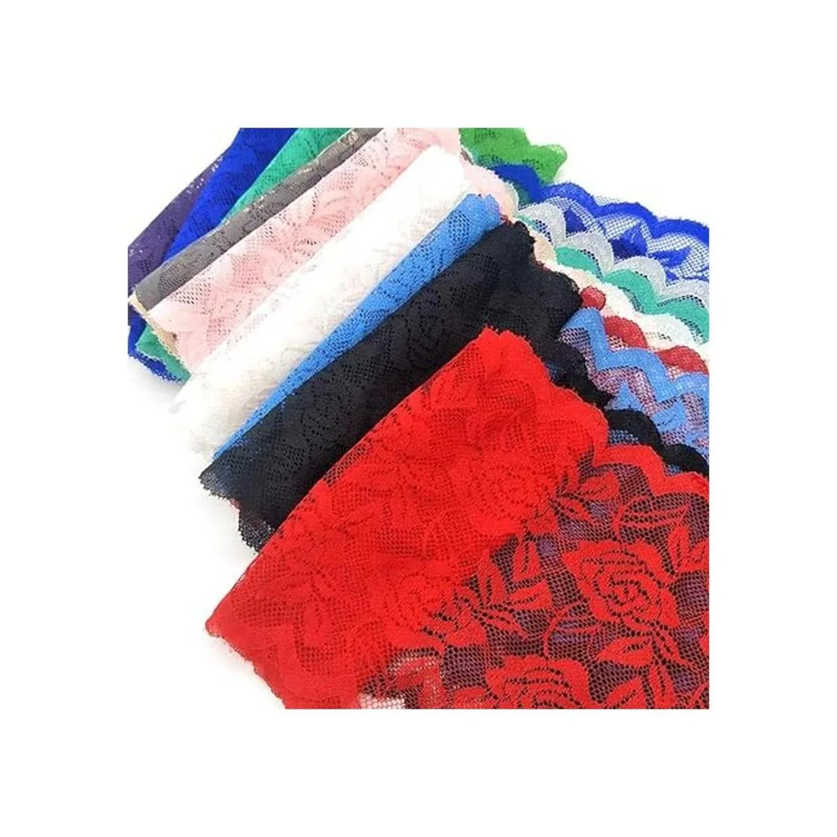 Cinta de encaje elástica de 11 yardas de ancho 6 pulgadas