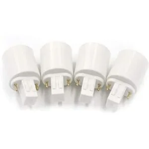 Geesatis 4 adaptadores de enchufe de luz Gx23 a E27