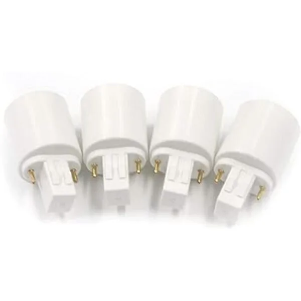 Geesatis 4 adaptadores de enchufe de luz Gx23 a E27
