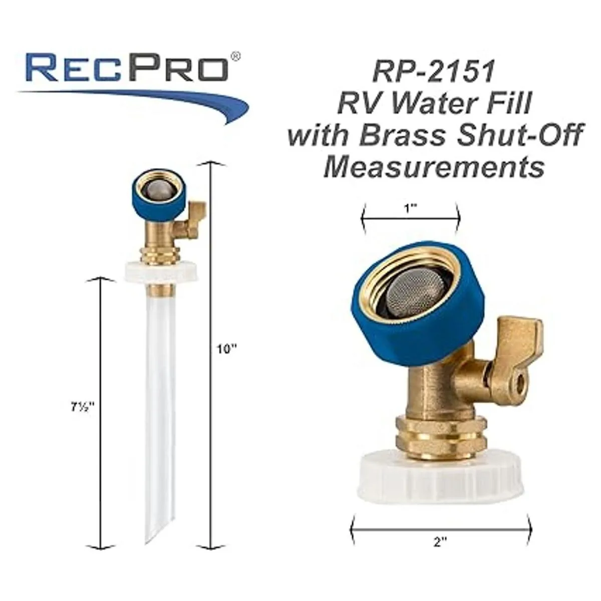 RecPro RV Relleno seguro para tanque de agua manos_5