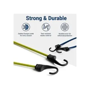 Bungee Cords Heavy Duty Outdoor with Hooks Premium Grade