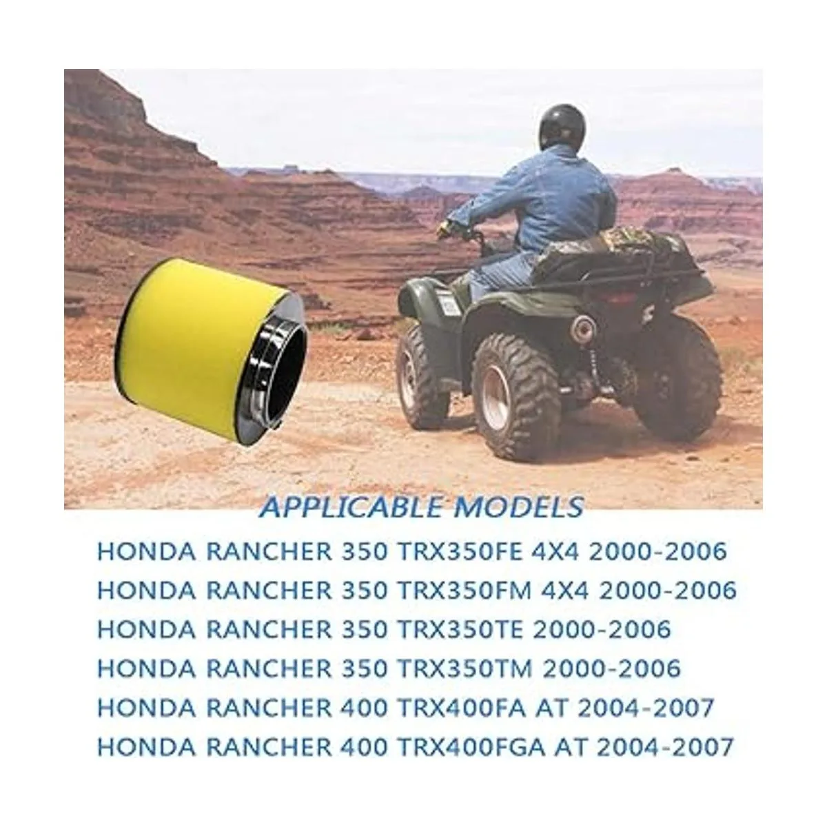 Filtro de aire 17254HN5670 reemplazo para Honda Rancher_6