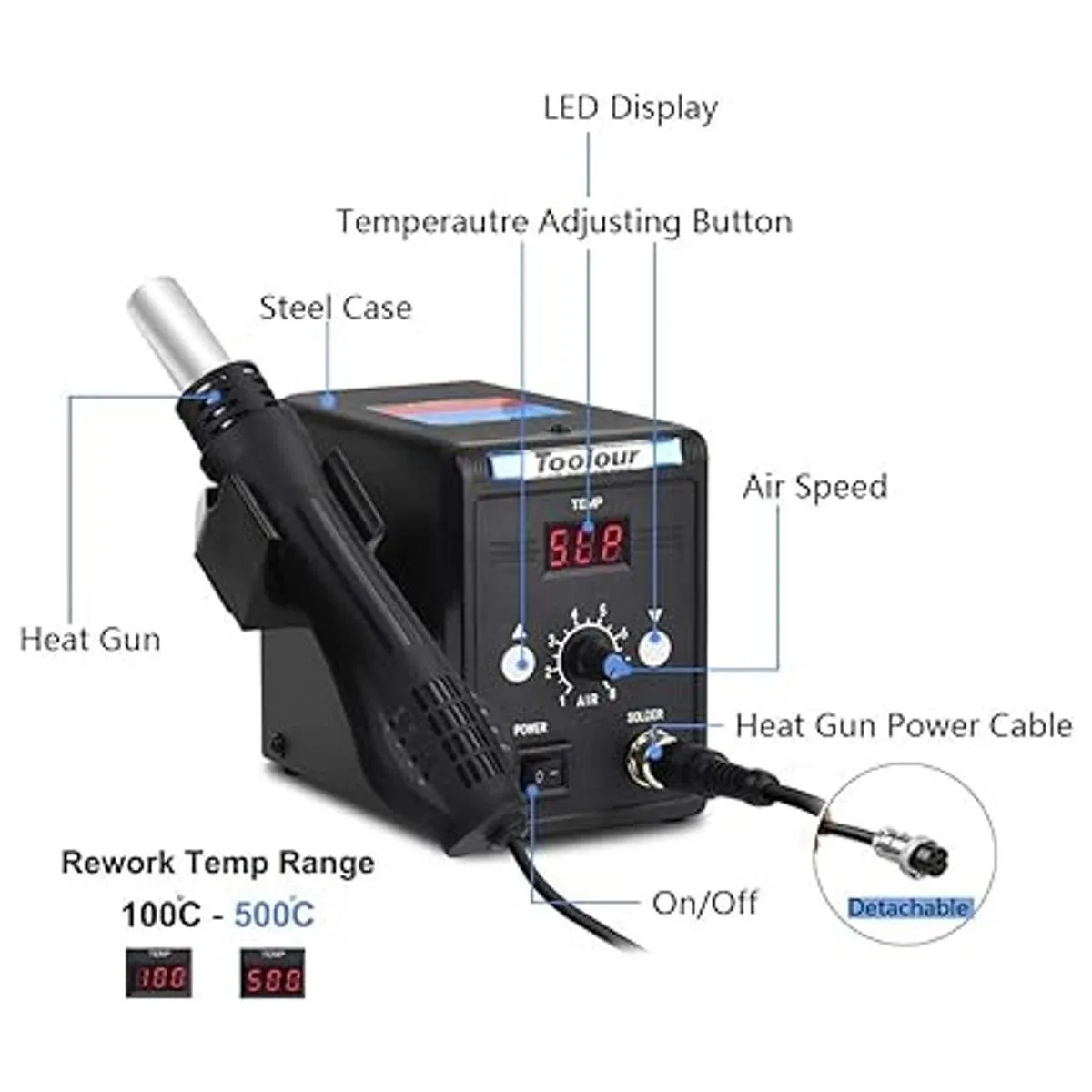Estación de retrabajo de aire caliente estación de_2