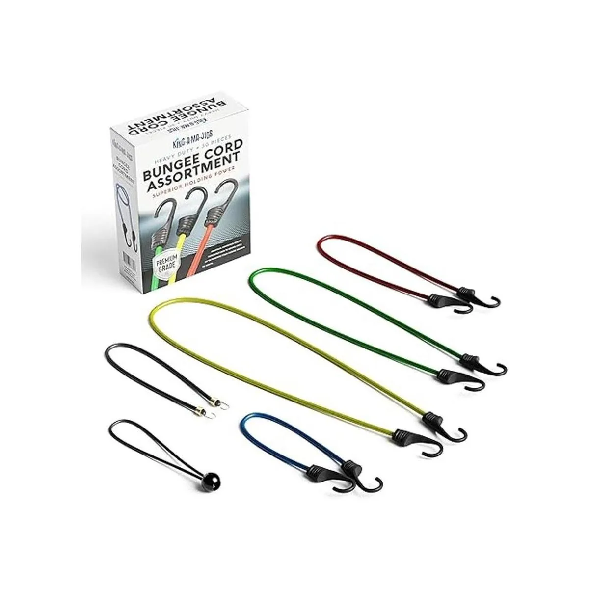 Bungee Cords Heavy Duty Outdoor with Hooks Premium Grade
