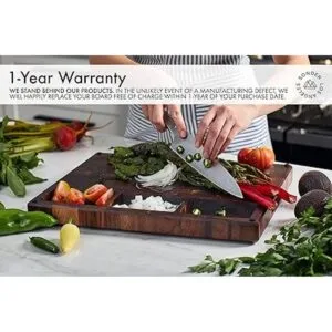 Gran tabla de cortar de madera gruesa multiusos_4