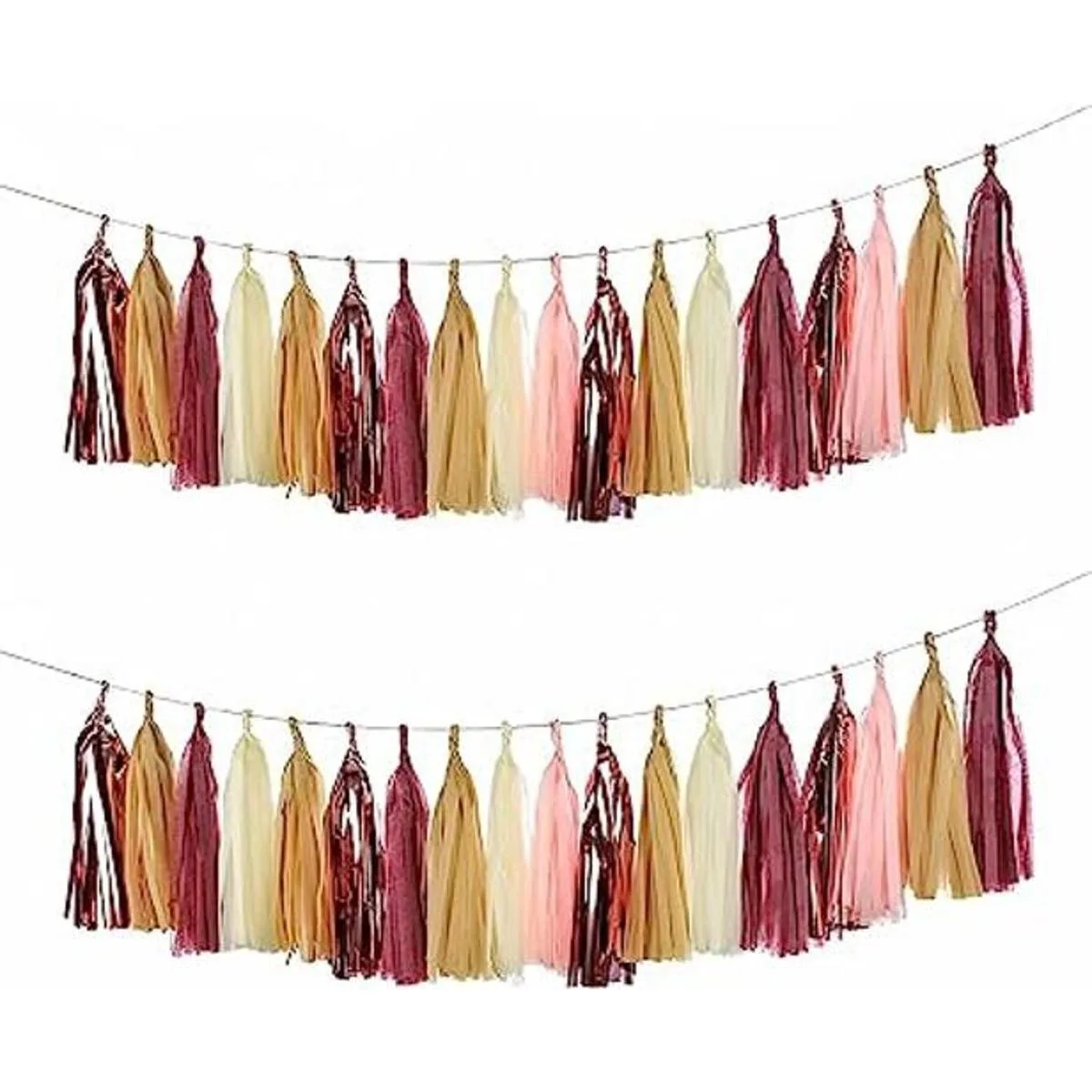 Autupy 25 piezas borlas borlas borlas de papel de seda_1