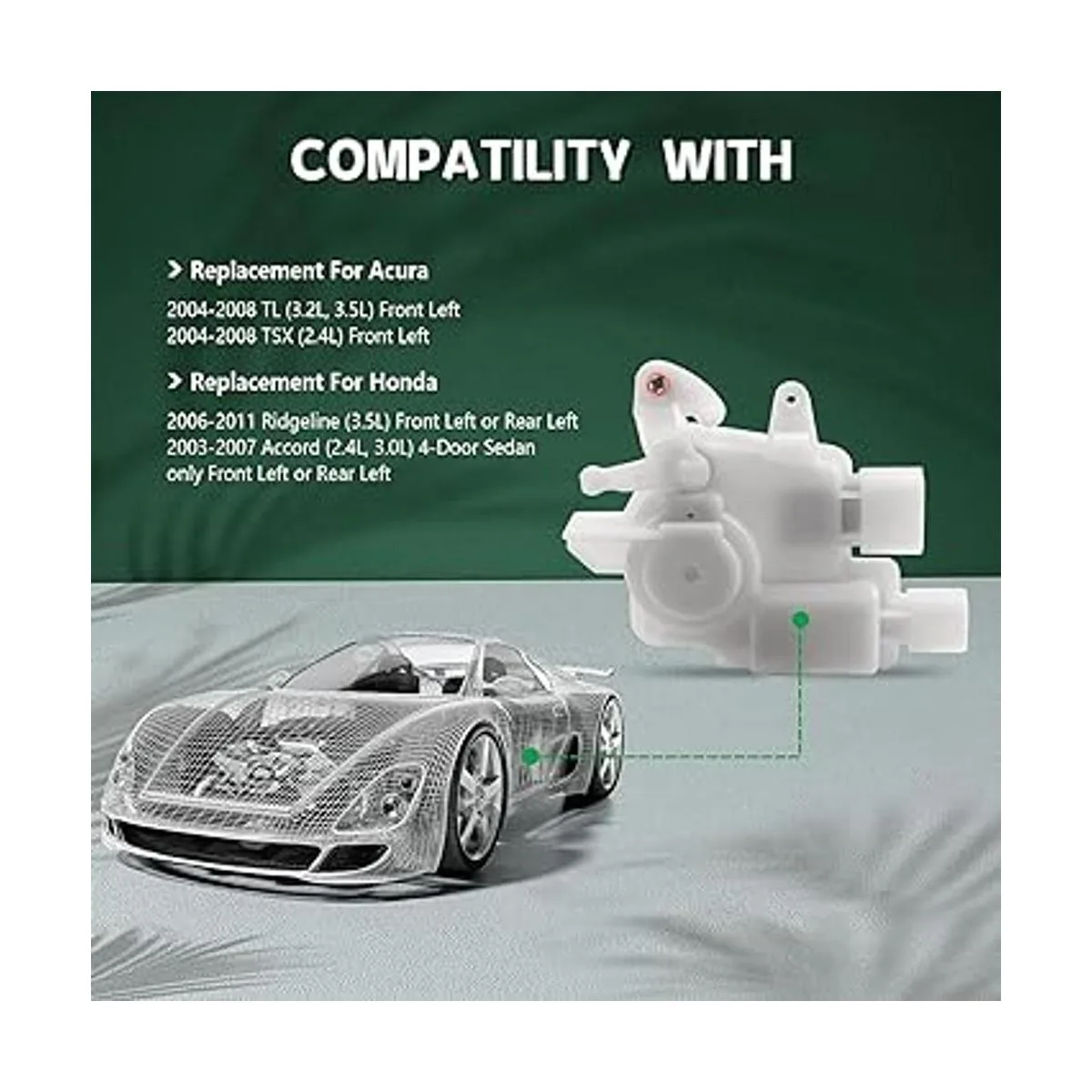 OTUAYAUTO Actuador de bloqueo de puerta Motor delantero_3