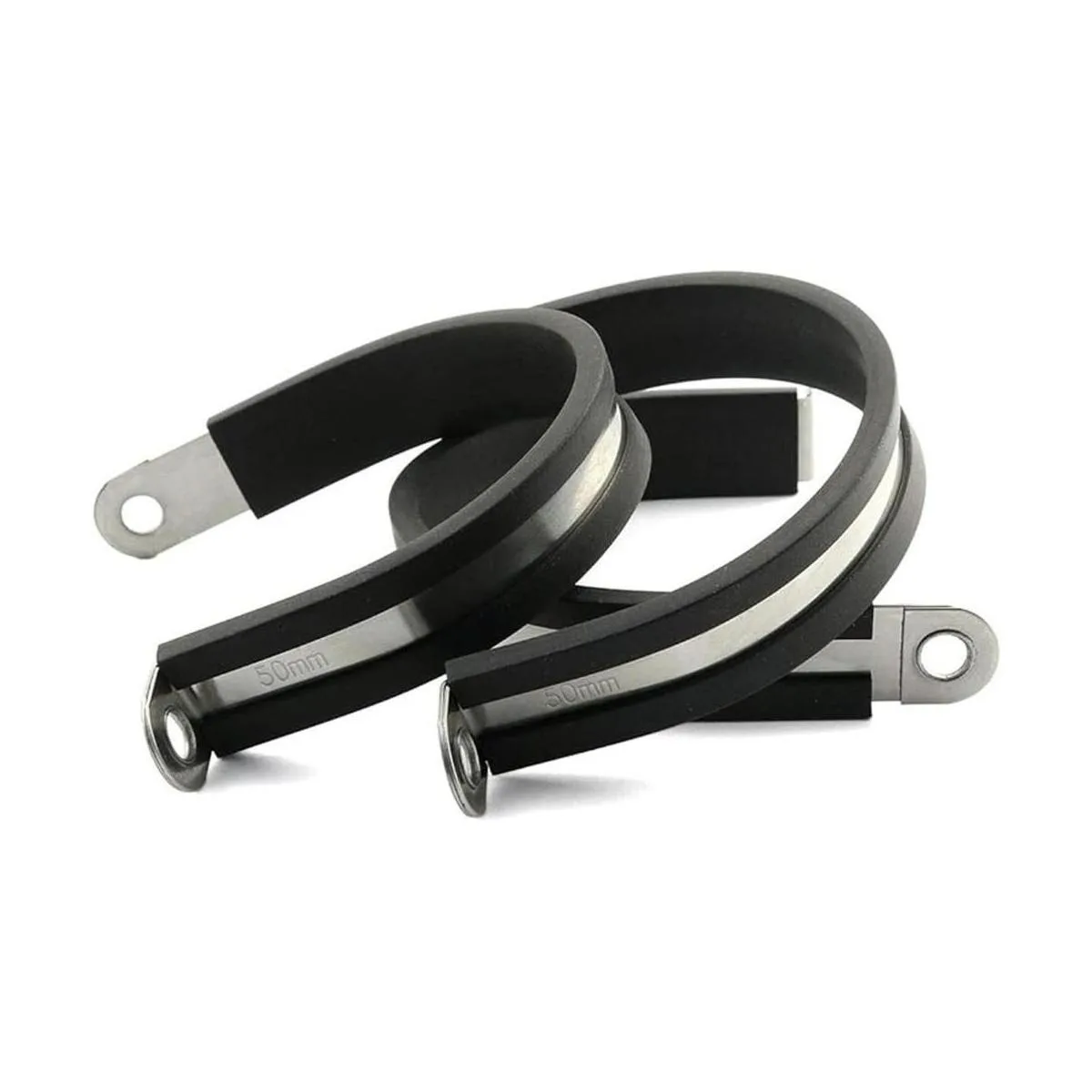 HJ Garden 6 abrazaderas de cable acolchadas de goma de 2_1