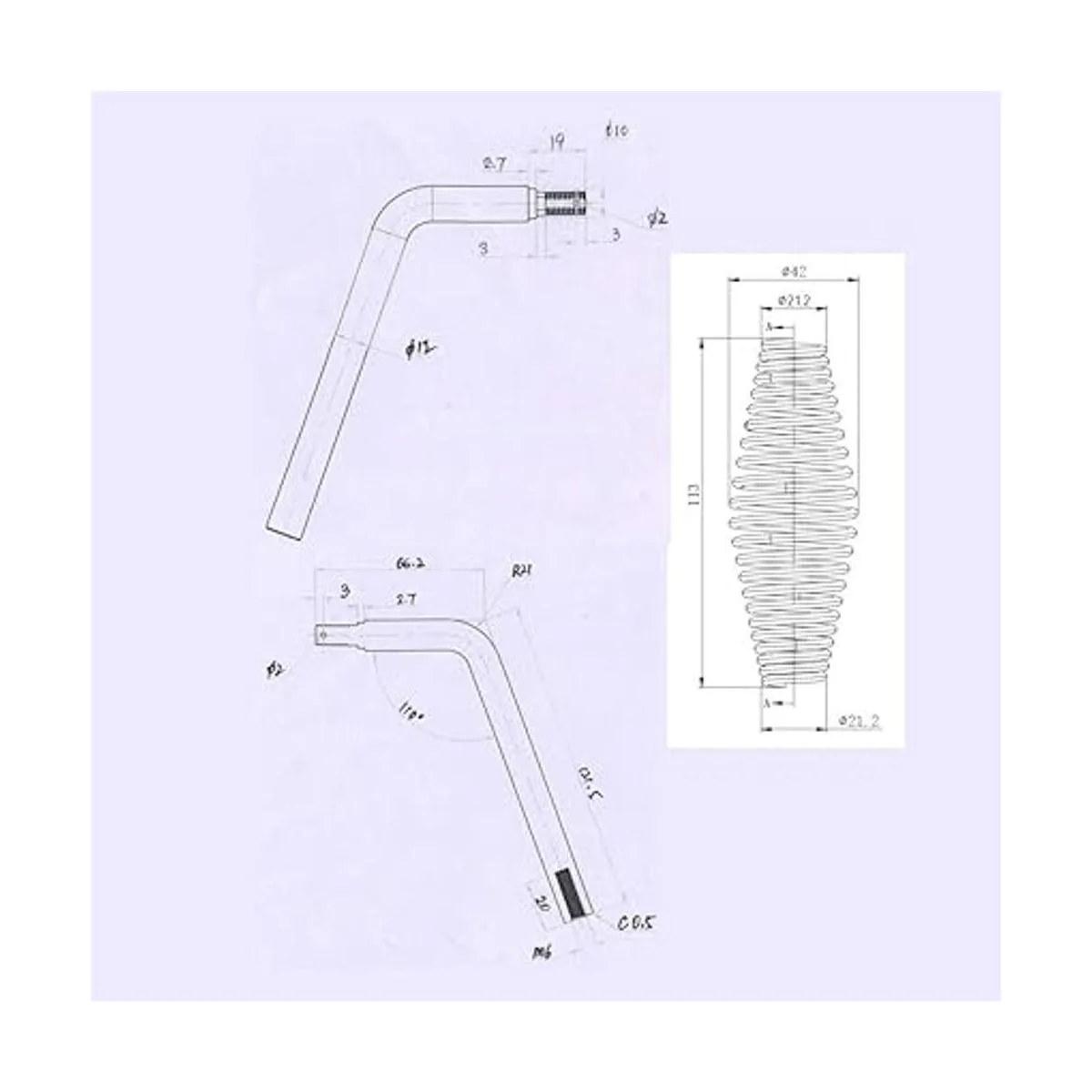 Gooyoou Mango de resorte inoxidable de 5 pulgadas con_3