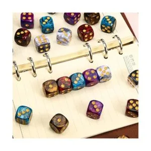 TecUnite Juego de dados poliédricos de 25 piezas juego de_4
