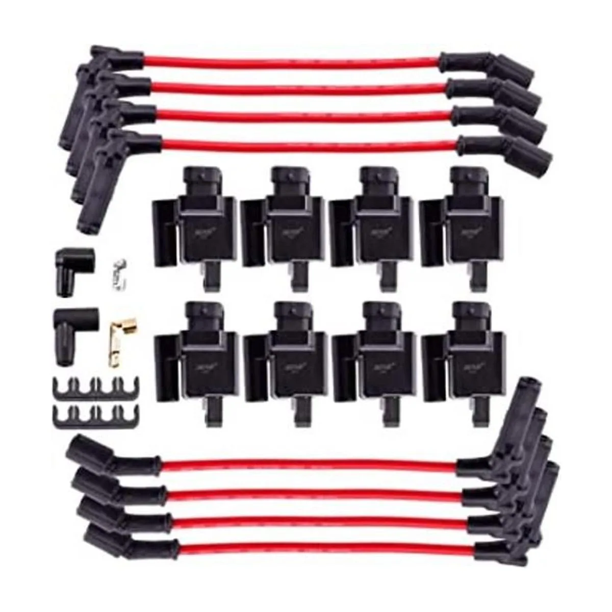MAS Juego de 8 bobinas de encendido cuadradas 8 cables_1