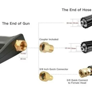 Sooprinse Pistola de lavado de alta presión de 4000 PSI_2