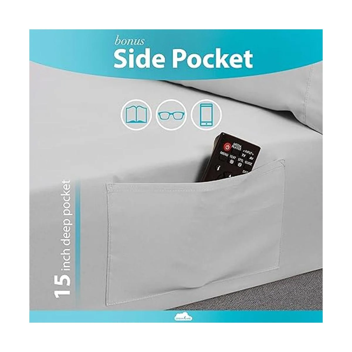 DreamCare Juego de sábanas de microfibra para colchones_3