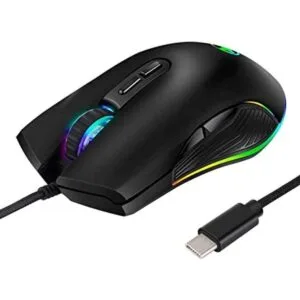 Ratones USB C para juegos con cable 7 colores_1