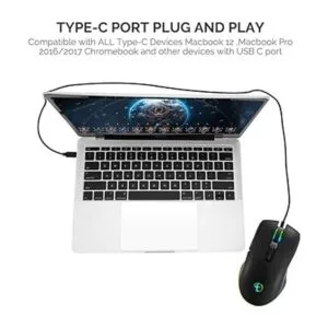 Ratones USB C para juegos con cable 7 colores_2