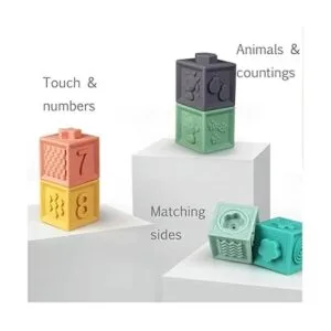 Bloques de apilamiento suave para bebé Montessori_2