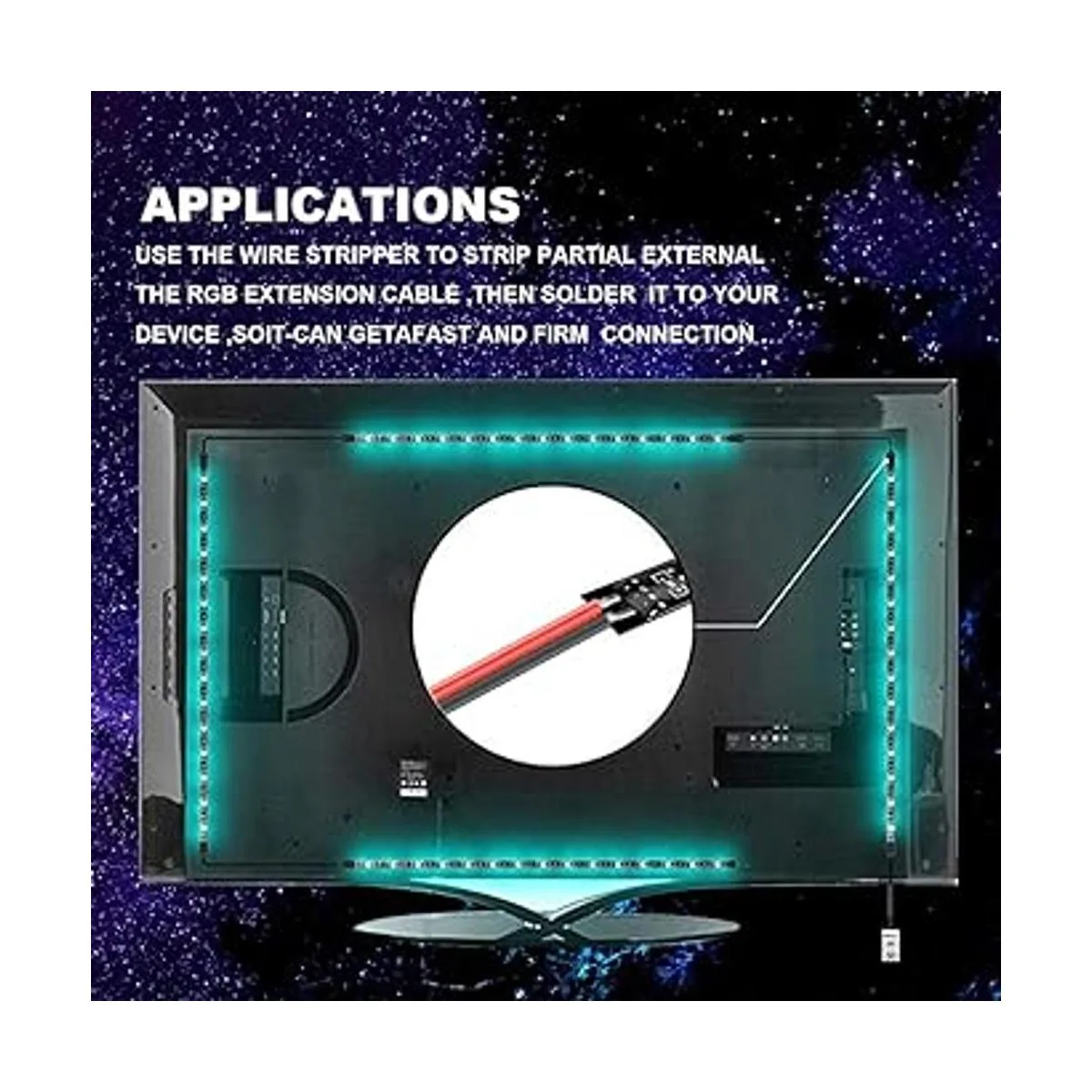CARLITS Cable LED de calibre 20 cable de extensión de_2
