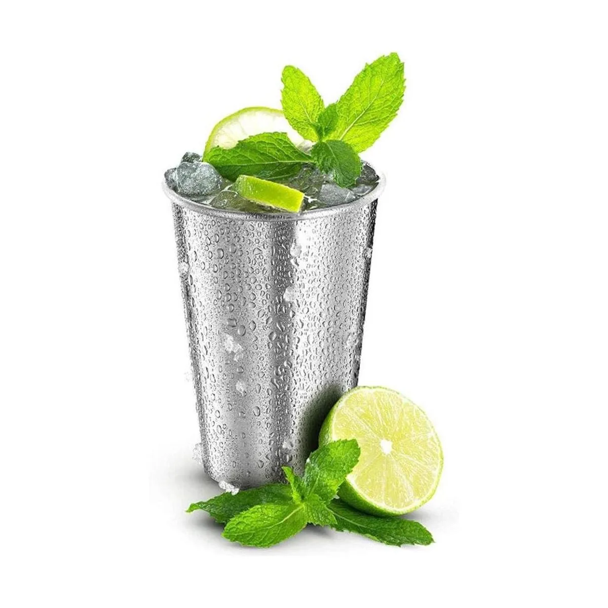 KISEER Paquete de 5 vasos de acero inoxidable de 16 onzas