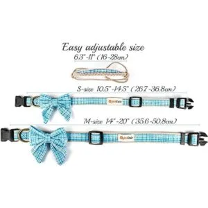 Pettsie Collar de perro con pajarita y pulsera de la_3