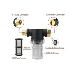 Sooprinse Filtro de entrada de manguera de jardín para_2