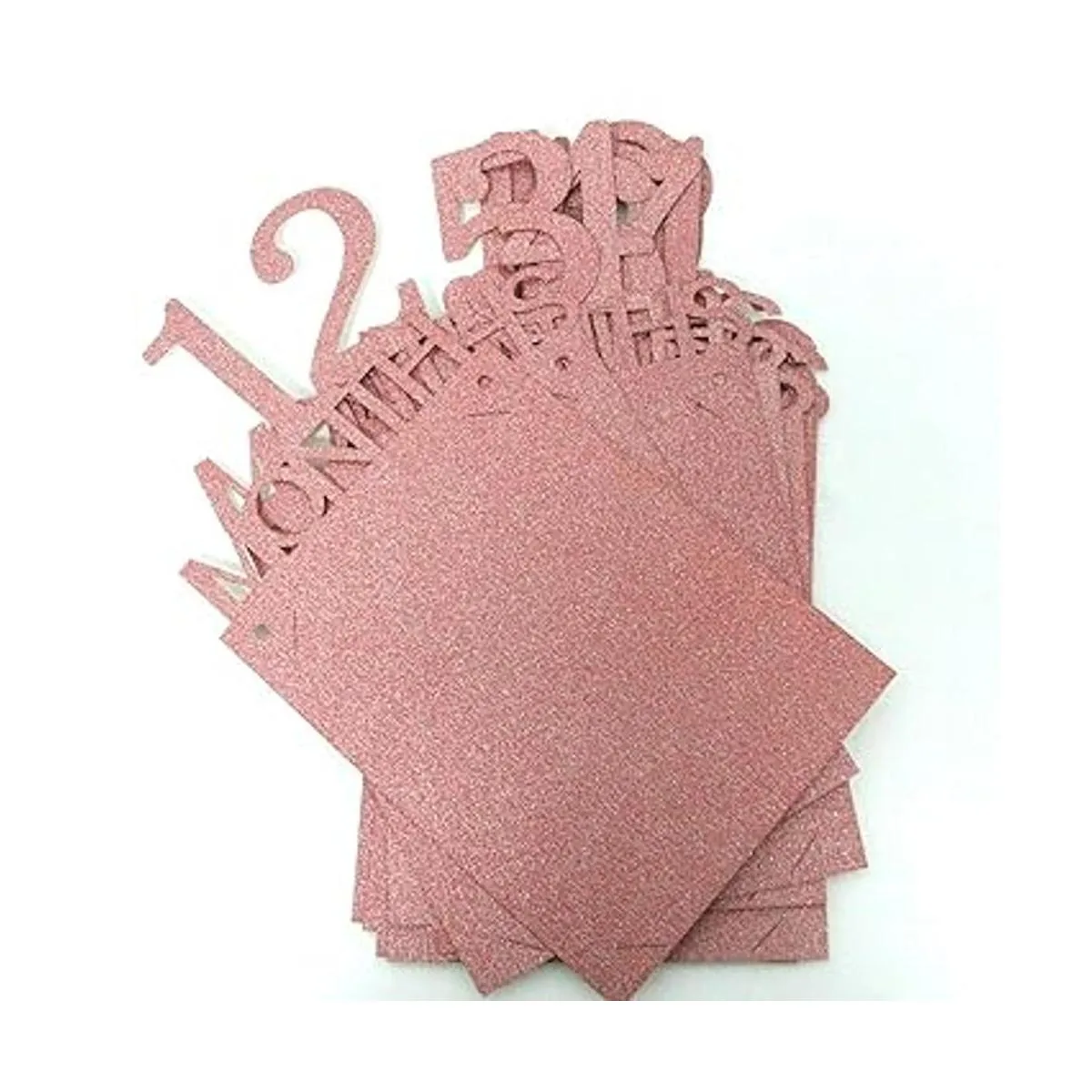 Banner de fotos de 12 meses para el primer cumpleaños oro_3