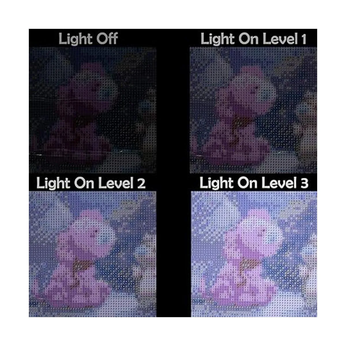 Almohadilla de luz LED A4 para pintura de diamantes kit