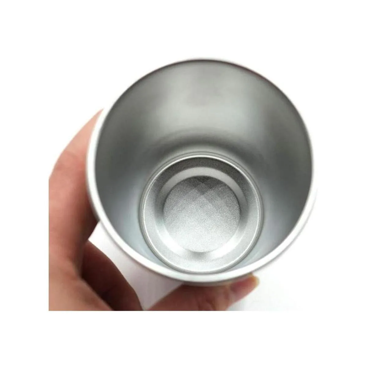 KISEER Paquete de 5 vasos de acero inoxidable de 16 onzas