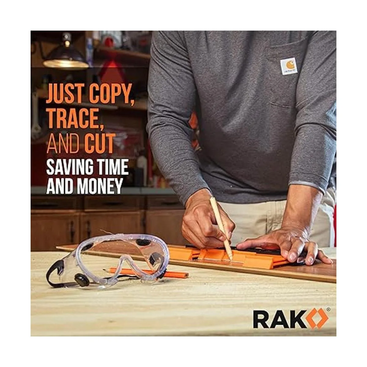 RAK Contour Gauge 10 Inch Edge Profile Measuring Tool_6