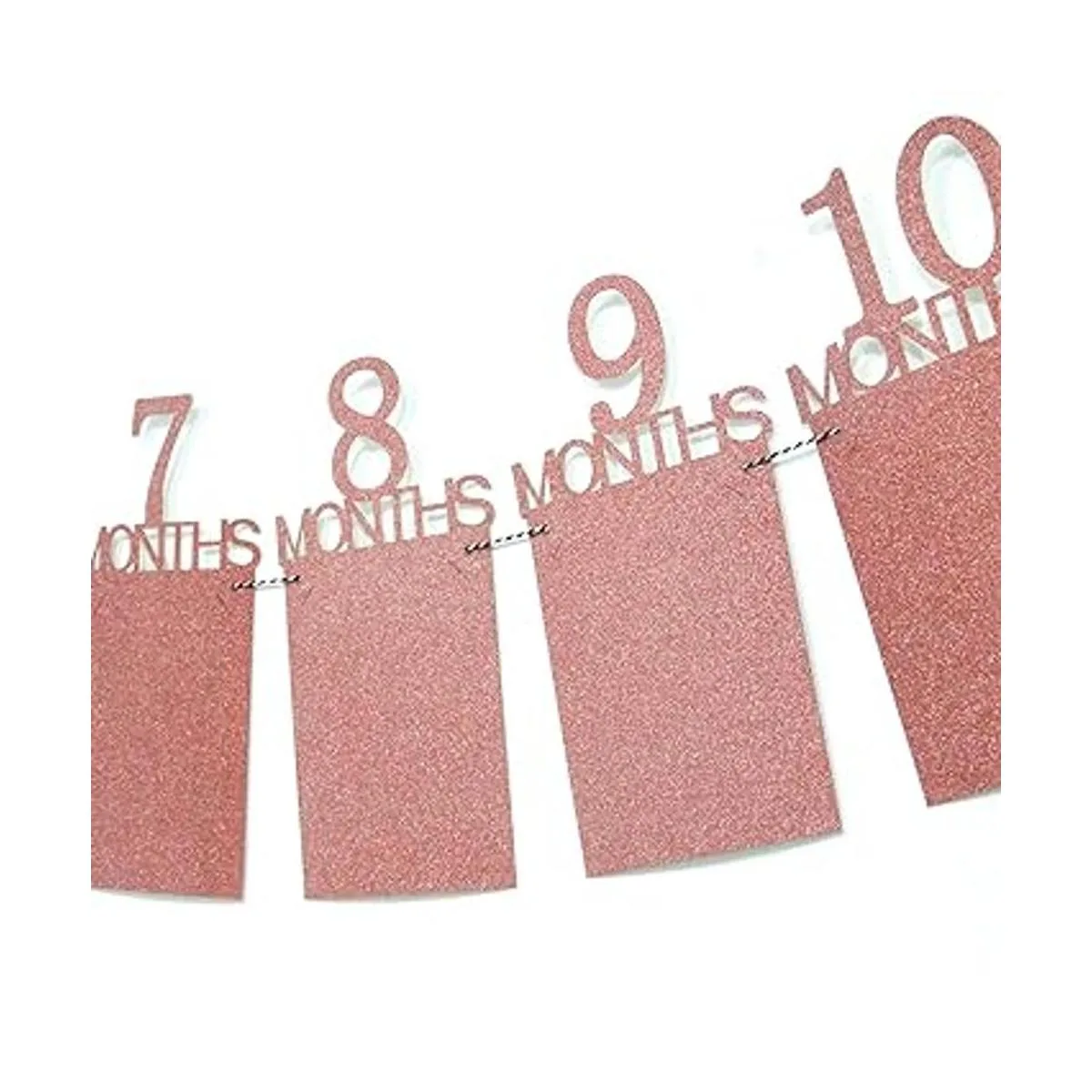 Banner de fotos de 12 meses para el primer cumpleaños oro_6