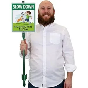 SmartSign Señal de aluminio con estaca de 3 pies para_5